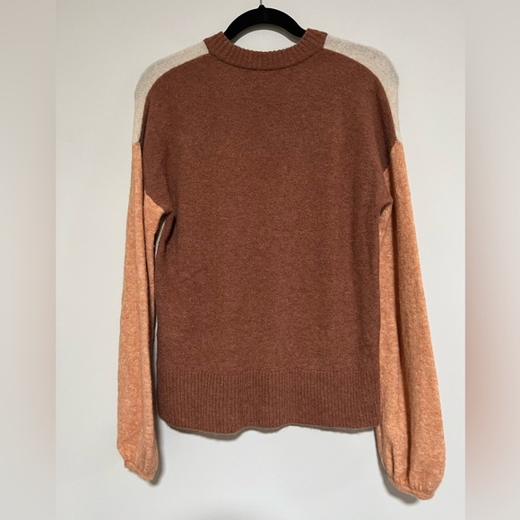 Madewell Payton Color Block Merino Wool Alpaca Sweater Size Small - Picture 2 of 10